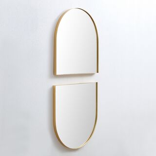 2x Spiegels met Boogvorm 2-delig – 60 x 50 cm – Verticaal & Horizontaa
